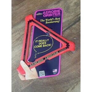 Aerobie Orbiter Boomerang Triangular Outdoor Flying Toy Red Ages 13+ USA